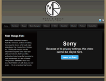 Tablet Screenshot of markriddickproductions.com